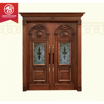 Main double door wooden/outdoor for house/designs doors/Exterior double door                        
                                                Quality Choice